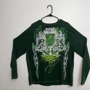 Y2K Thermal Grunge Tribal Cremieux XL